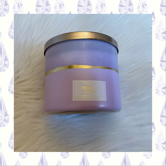 Bath & Body Works Accents Bath Body Works White Barn Fresh Cut Lilacs 3wick Candle Brand New